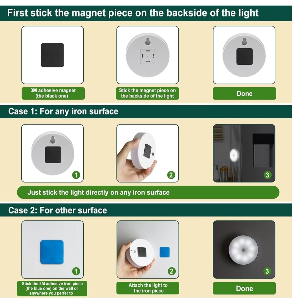 Body sensor light