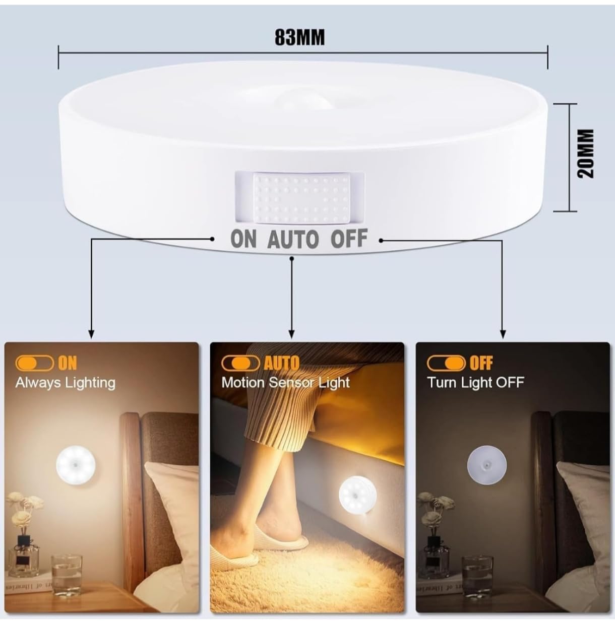 Body sensor light