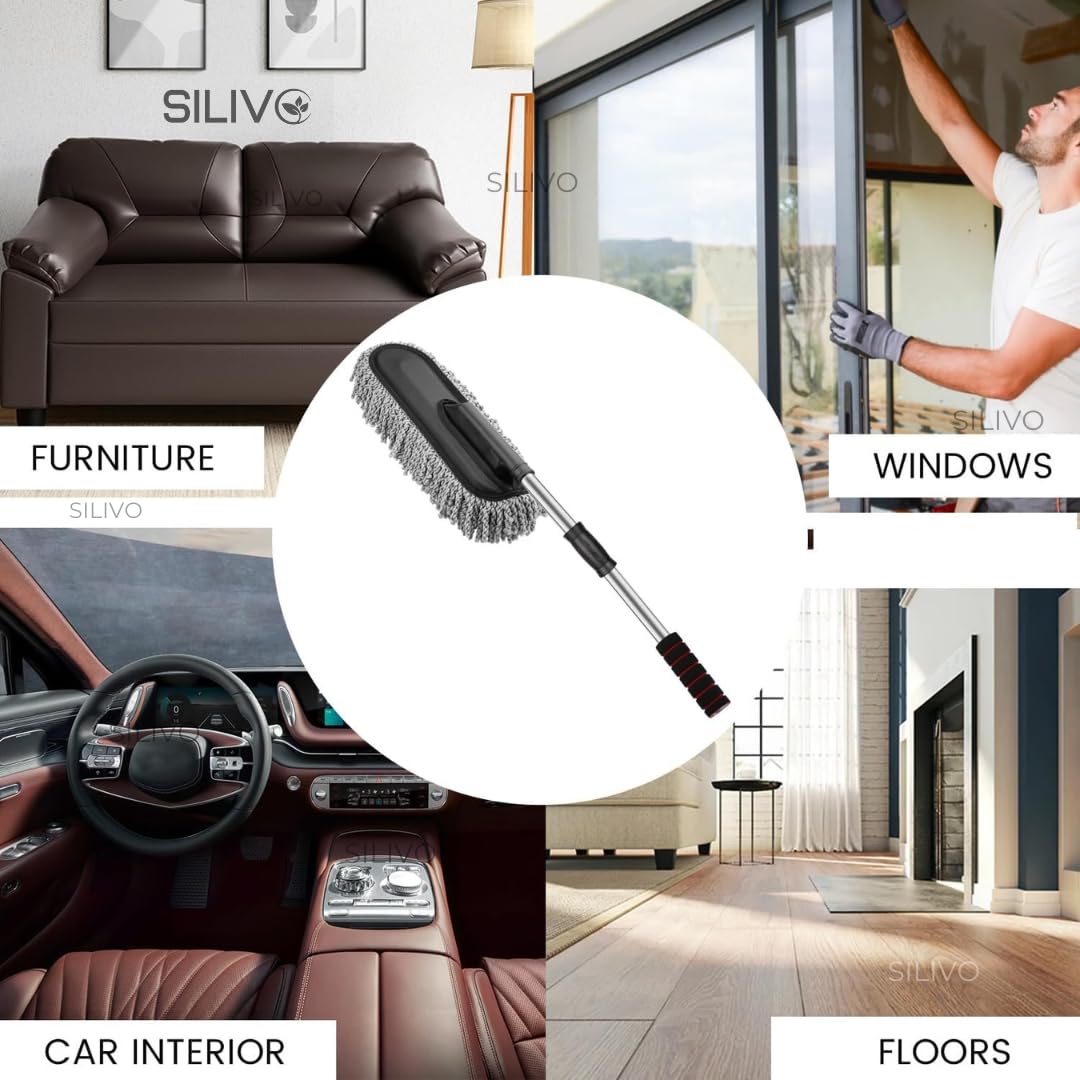 Microfiber Flexible Duster/Brush with Expandable Handle