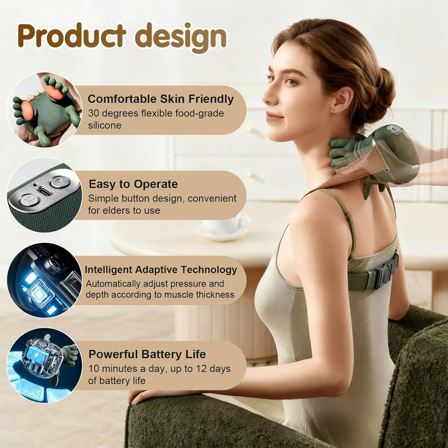 Hand Shape Neck Massager